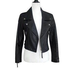 Tommy Hilfiger *Genuine Leather* Vintage Moto Jacket